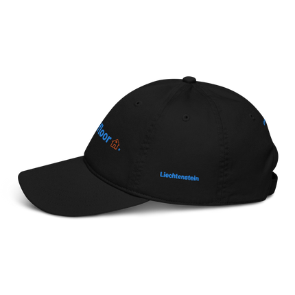 Liechtenstein Organic dad hat Groundfloor with 3 Logos.