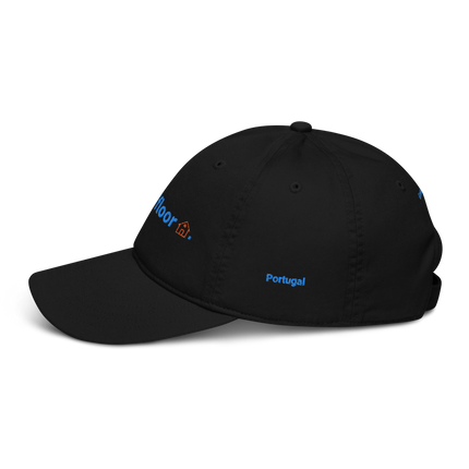 Portugal Organic dad hat Groundfloor with 3 Logos.
