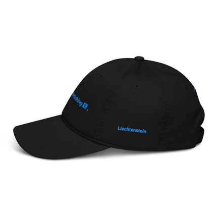 Liechtenstein Organic dad hat Real Estate Matching with 3 Logos.