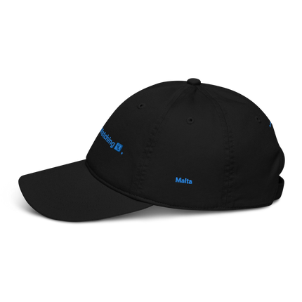 Malta Organic dad hat Real Estate Matching with 3 Logos.