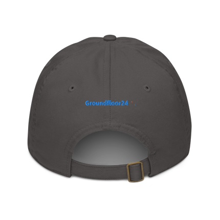 Moldova Organic dad hat Groundfloor24 with 3 Logos.