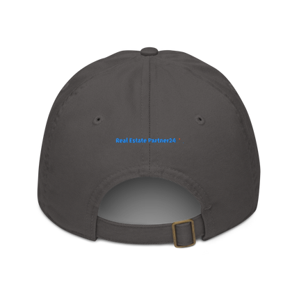 Slovakia Organic dad hat Real Estate Partner24 with 3 Logos.