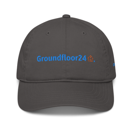 Czech Republic Organic dad hat Groundfloor24 with 3 Logos.