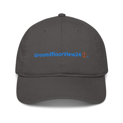 France Organic dad hat GroundfloorView24 with 3 Logos.