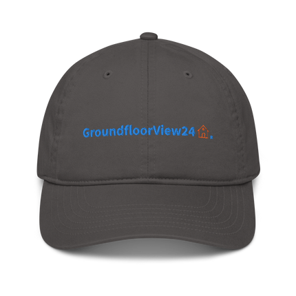 Norway Organic dad hat GroundfloorView24 with 3 Logos.