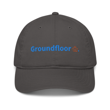 Iceland Organic dad hat Groundfloor with 3 Logos.