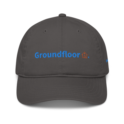 United Kingdom Organic dad hat Groundfloor with 3 Logos.