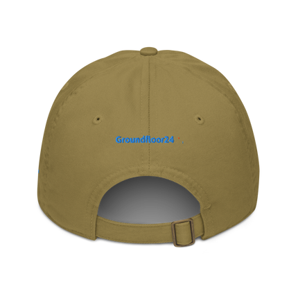 Bosnia and Herzegovina Organic dad hat Groundfloor24 with 3 Logos.
