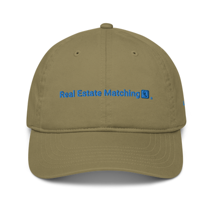 Luxembourg Organic dad hat Real Estate Matching with 3 Logos.