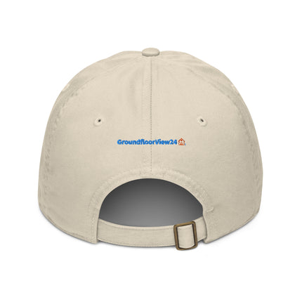 France Organic dad hat GroundfloorView24 with 3 Logos.