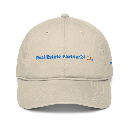 United Kingdom Organic dad hat Real Estate Partner24 with 3 Logos.