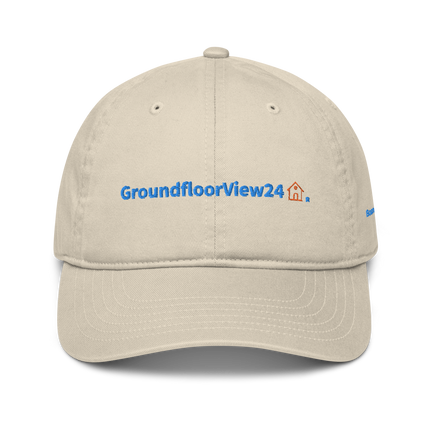 Bosnia and Herzegovina Organic dad hat GroundfloorView24 with 3 Logos.