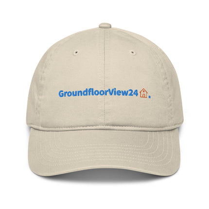 France Organic dad hat GroundfloorView24 with 3 Logos.