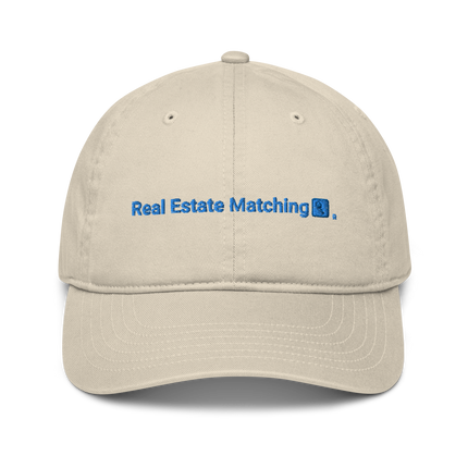 Monaco Organic dad hat Real Estate Matching with 3 Logos.