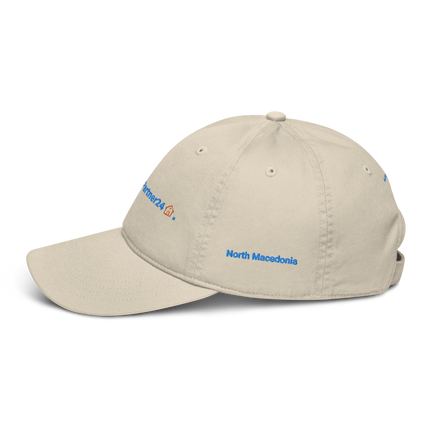 North Macedonia Organic dad hat Real Estate Partner24 with 3 Logos.