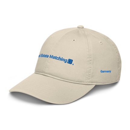 Germany Organic dad hat Real Estate Matching with 3 Logos.