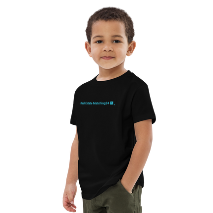 Organic cotton kids t-shirt with Real Estate Matching24 Logo
