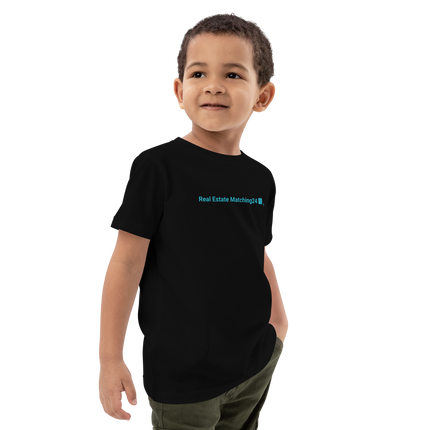 Organic cotton kids t-shirt with Real Estate Matching24 Logo