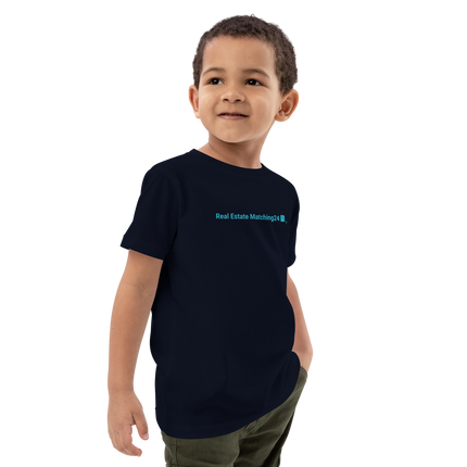 Organic cotton kids t-shirt with Real Estate Matching24 Logo