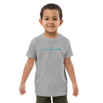 Organic cotton kids t-shirt with Real Estate Matching24 Logo