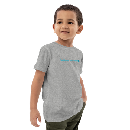Organic cotton kids t-shirt with Real Estate Matching24 Logo