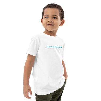 Organic cotton kids t-shirt with Real Estate Matching24 Logo