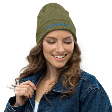 Organic ribbed beanie