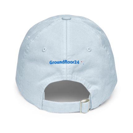 Croatia Pastel baseball hat Groundfloor24 with 3 Logos.