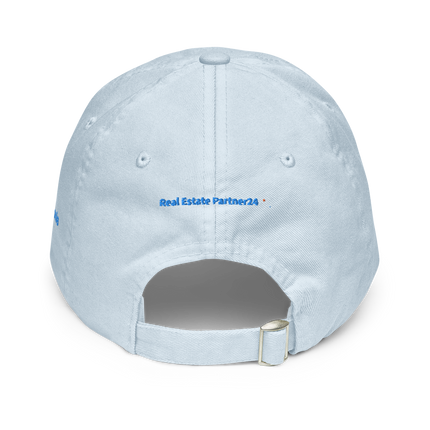 North Macedonia Pastel baseball hat Real Estate Partner24 with 3 Logos.