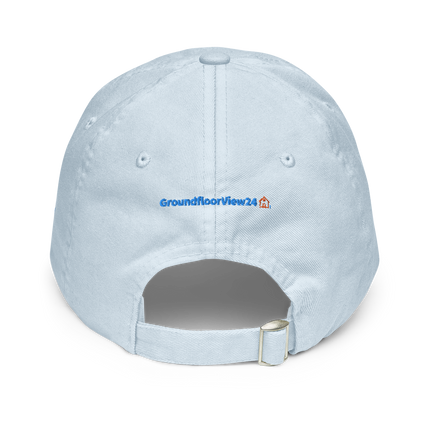 Germany Pastel baseball hat GroundfloorView24 with 3 Logos.
