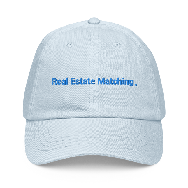 France Pastel baseball hat Real Estate Matching with 3 Logos