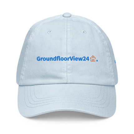 United Kingdom Pastel baseball hat GroundfloorView24 with 3 Logos.