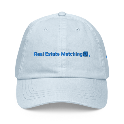 Czech Republic Pastel baseball hat Real Estate Matching with 3 Logos.