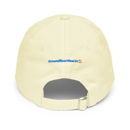 Germany Pastel baseball hat GroundfloorView24 with 3 Logos.