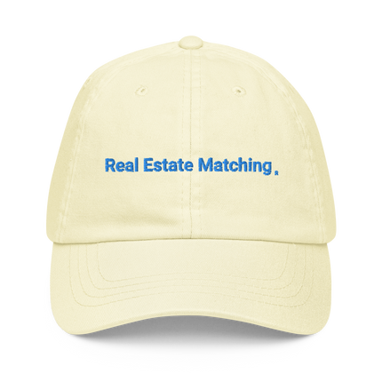 Monaco Pastel baseball hat Real Estate Matching with 3 Logos