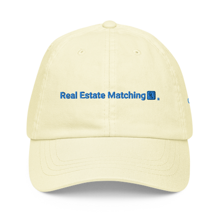 Czech Republic Pastel baseball hat Real Estate Matching with 3 Logos.