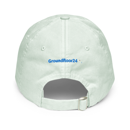 Ireland Pastel baseball hat Groundfloor24 with 3 Logos.