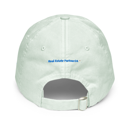 Germany Pastel baseball hat Real Estate Partner24 with 3 Logos.