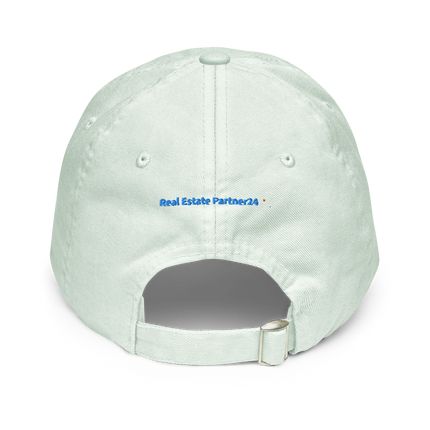 Monaco Pastel baseball hat Real Estate Partner24 with 3 Logos.