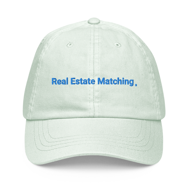 Cyprus Pastel baseball hat Real Estate Matching with 3 Logos