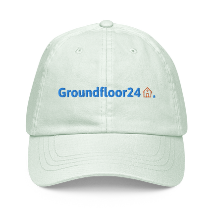 Finland Pastel baseball hat Groundfloor24 with 3 Logos.