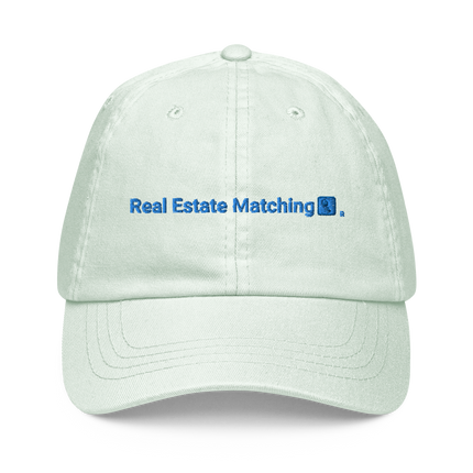Bulgaria Pastel baseball hat Real Estate Matching with 3 Logos.