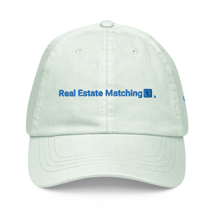 United Kingdom Pastel baseball hat Real Estate Matching with 3 Logos.