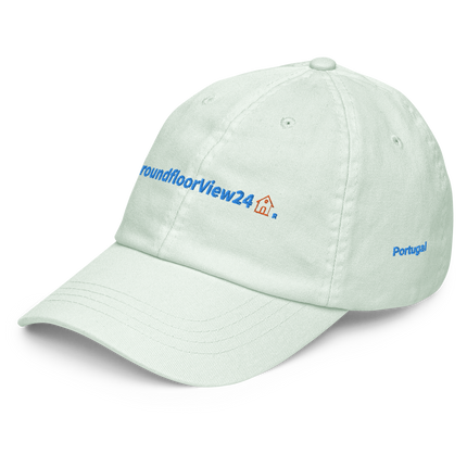 Portugal Pastel baseball hat GroundfloorView24 with 3 Logos.