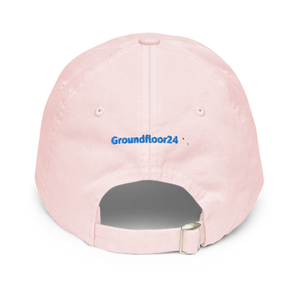 Albania Pastel baseball hat Groundfloor24 with 3 Logos.