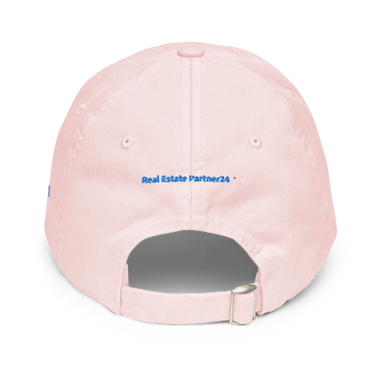 Luxembourg Pastel baseball hat Real Estate Partner24 with 3 Logos.