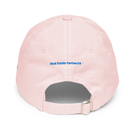 Switzerland Pastel baseball hat Real Estate Partner24 with 3 Logos.