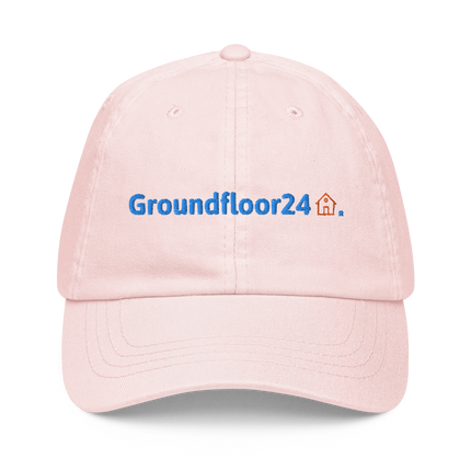 Estonia Pastel baseball hat Groundfloor24 with 3 Logos.