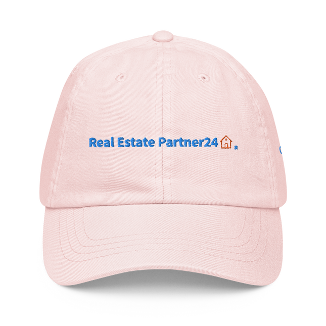 Czech Republic Pastel baseball hat Real Estate Partner24 with 3 Logos.