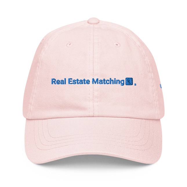 United Kingdom Pastel baseball hat Real Estate Matching with 3 Logos.